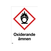 Skylt A4 Oxiderande ämnen