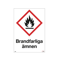 Dekal Brandfarliga ämnen A5