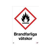 Skylt Brandfarliga vätskor